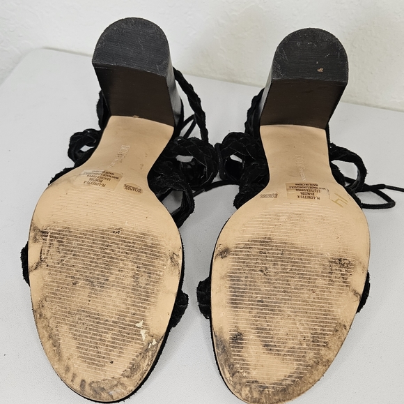 Bcbgeneration Suede Braided Lace up Heels - Picture 8 of 8